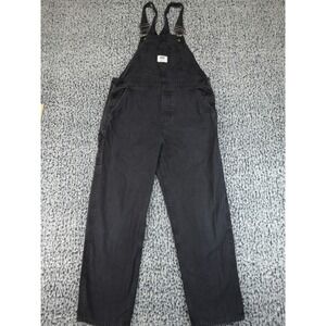 Vans Ground Work Canvas Overalls Womens Small Black Straight Leg Workwear Bib